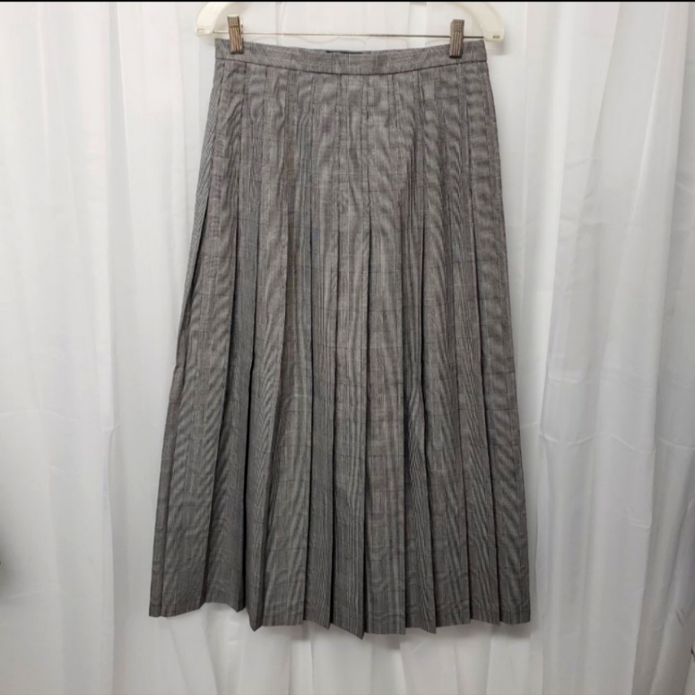 Burberrys' Tartan Plaid Pleated Kilt Skirt